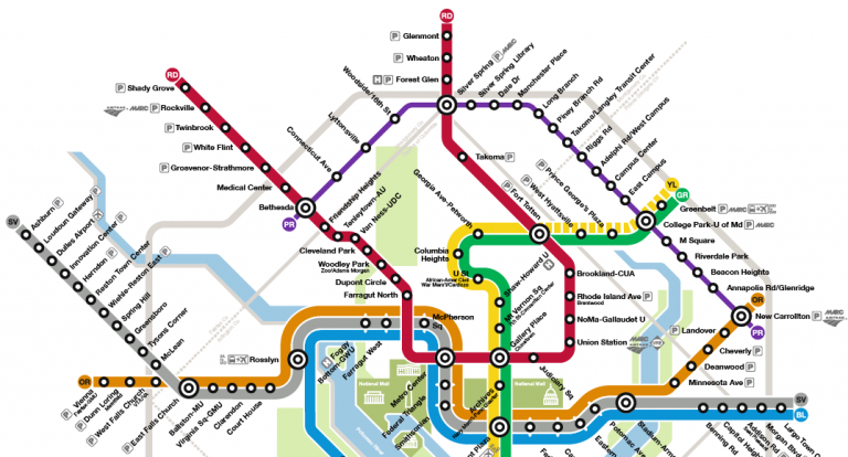 Will the Maryland Purple Line Appear on the Washington DC Metro Map?