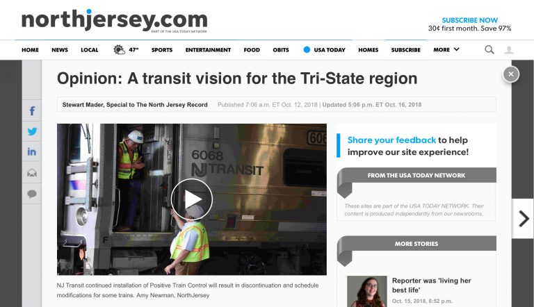 Simplify Things for Customers: A Transit Vision for the Tri-State Region